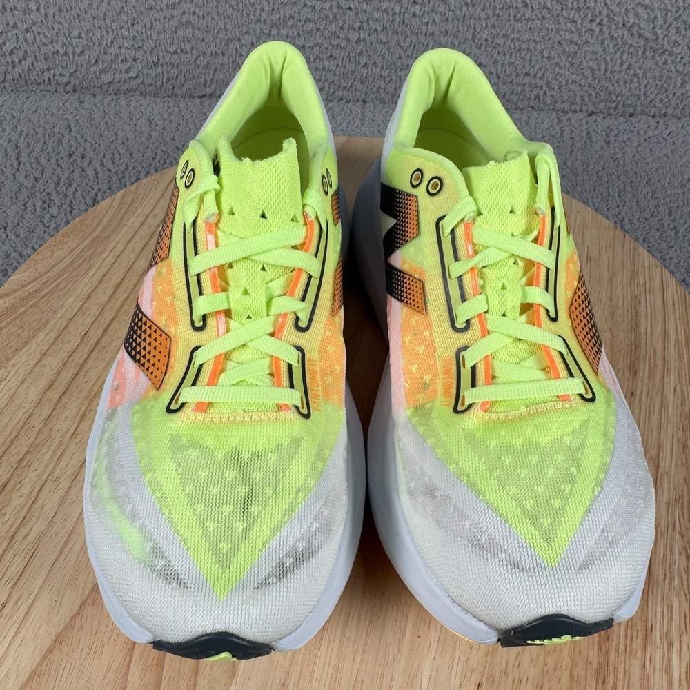 New Balance Fuel Cell Rebel Womens 8.5 Lime Mango Road Running Shoes WFCXLA4 - Picture 3 of 12